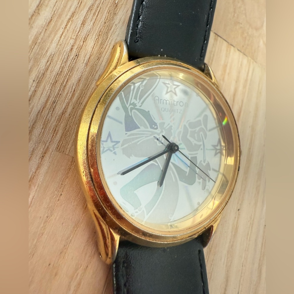Vintage Armitron Warner bros looney tunes bugs bunny hologram watch NEW BATTERY